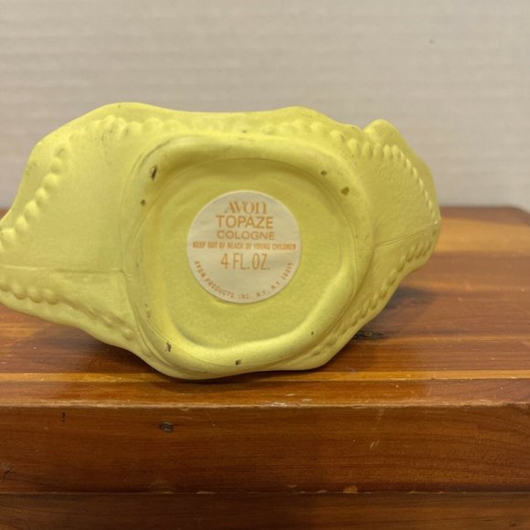 Vintage Avon "Cotillion" Girl w/ Flower Basket Cologne Bottle / 5 5/8" H Empty - Picture 6 of 8